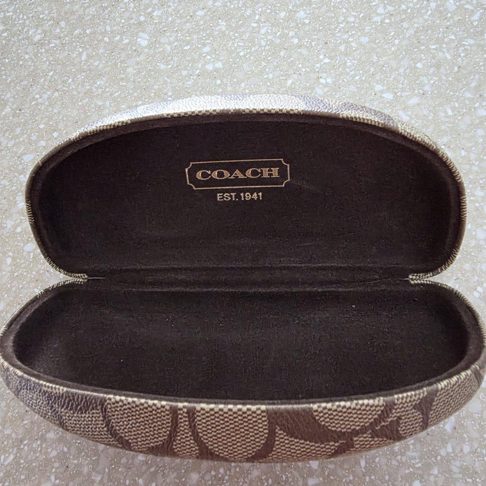 Coach Brown Eyeglass Case